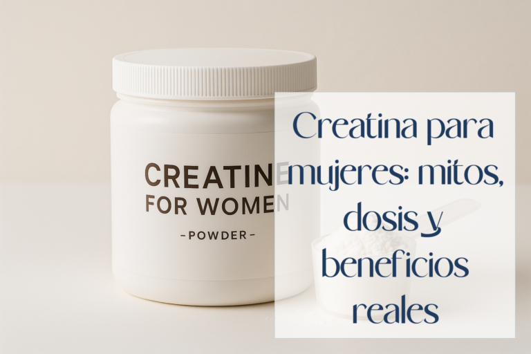 Creatina para mujeres: mitos, dosis y beneficios reales