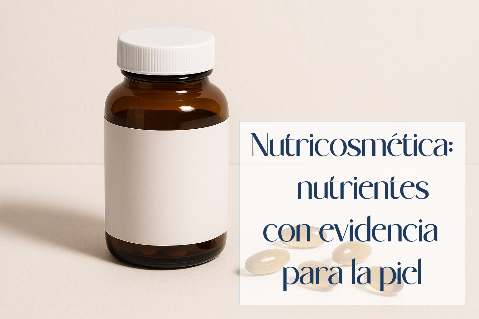 Nutricosmética: 6 nutrientes con evidencia para la piel